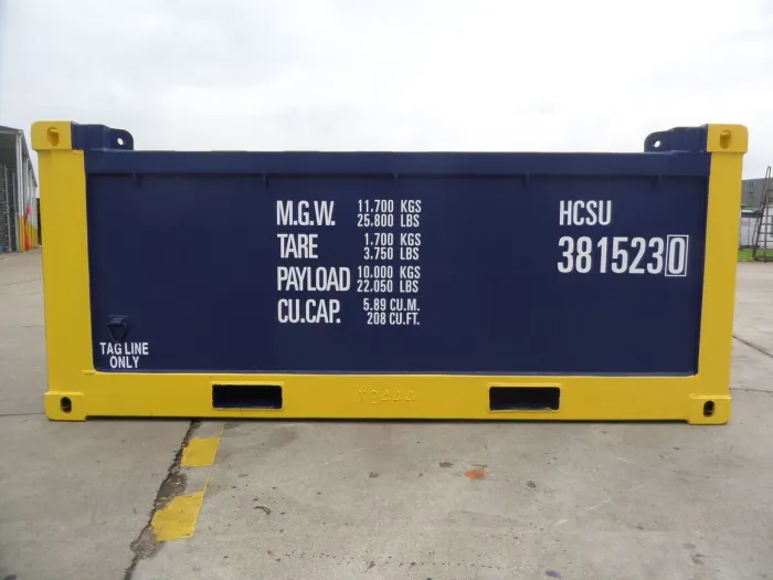 10ft DNV 2.7-1 Half-Height Open Top Offshore Container — EN 12079 & ISO/CSC Certified (New)