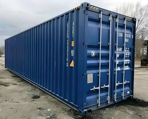 40ft One-Trip High Cube Shipping Container — 9ft 6in, CSC Plate, Lockbox (New)