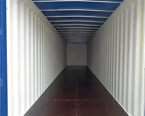 40ft New Open Top Shipping Container — One-Trip, Corten Steel, Tarpaulin Cover (New)