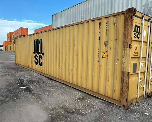 40ft Used Standard Shipping Container — Wind & Watertight, COR-TEN Steel (Used)