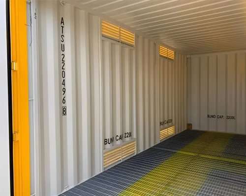 30ft One-Trip Cut-Down Shipping Container — Yellow, Resprayed, Lockbox Fitted (New)