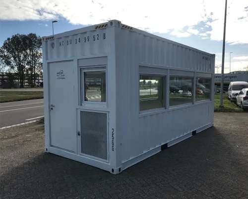 20ft High Cube Observation Container — Full Glazing, 2.5kW A/C, 400V Electrical, Rock Wool (New)
