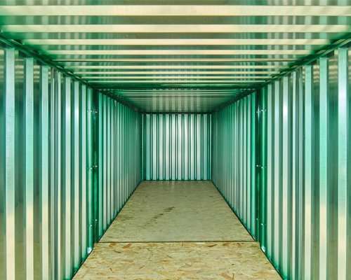 6m x 2.1m End-Linked Flat Pack Container Bundle — 2 x 3m Units + Linking Kit, Green Powder-Coated (New)