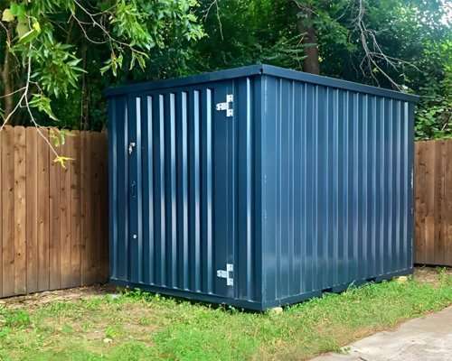 4m x 2.1m Powder-Coated Flat Pack Container Store — Double Lock, Choice of Colour (New)