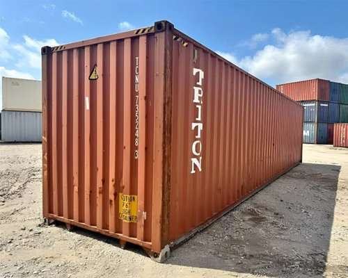 40ft Used High Cube Shipping Container — Cargo Worthy, CSC Plate, Wind & Watertight (Used)