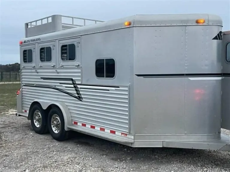 1999 Elite Custom 3 Horse Bumper Pull with 13 ft 6 in. Interior — view 4