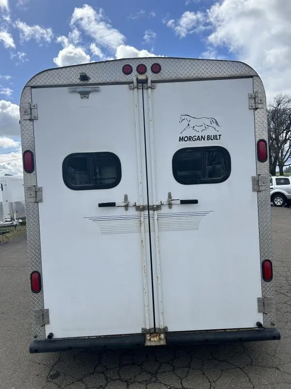 2000 Morgan Built 3 Horse Bumper Pull Trailer with Carpeted Tack Room — view 2