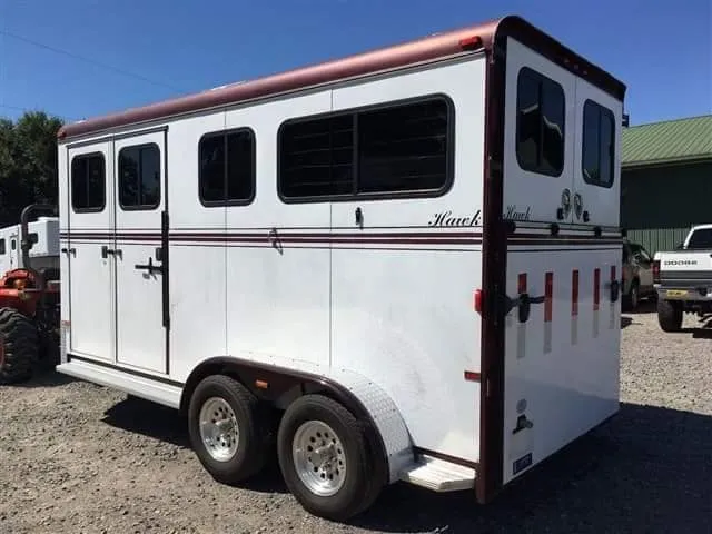 2007 Hawk 2 Horse Bumper Pull with Side Ramp and Dressing Room — view 14
