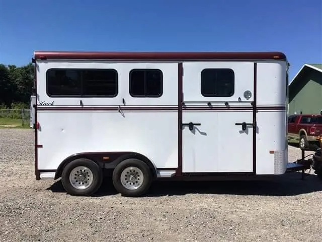 2007 Hawk 2 Horse Bumper Pull with Side Ramp and Dressing Room — view 17