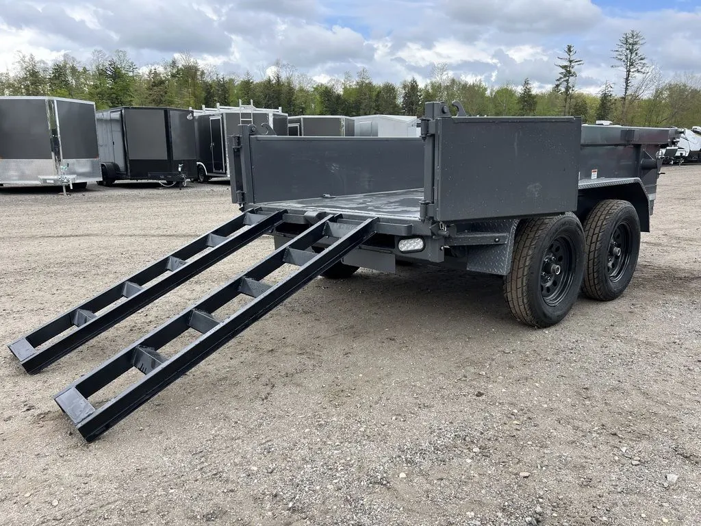 2024 RawMaxx 5x10 7K Powder Coated Dump Trailer with Tarp Kit — view 16