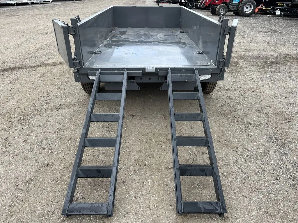 2024 RawMaxx 5x10 7K Powder Coated Dump Trailer with Tarp Kit — view 17
