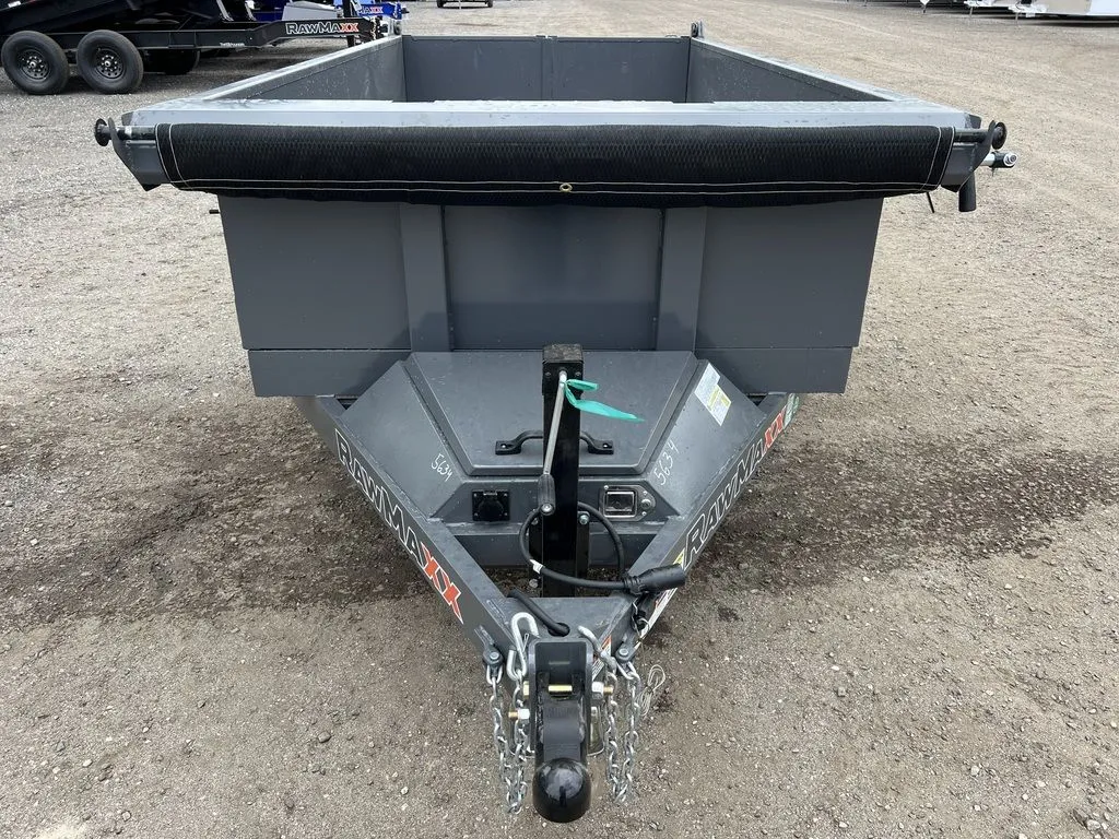 2024 RawMaxx 5x10 7K Powder Coated Dump Trailer with Tarp Kit — view 19