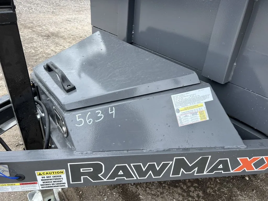 2024 RawMaxx 5x10 7K Powder Coated Dump Trailer with Tarp Kit — view 8